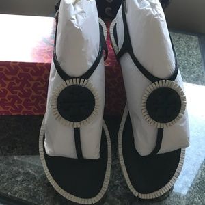 Nwt Tory Burch Miller Fringe Flat Sandal